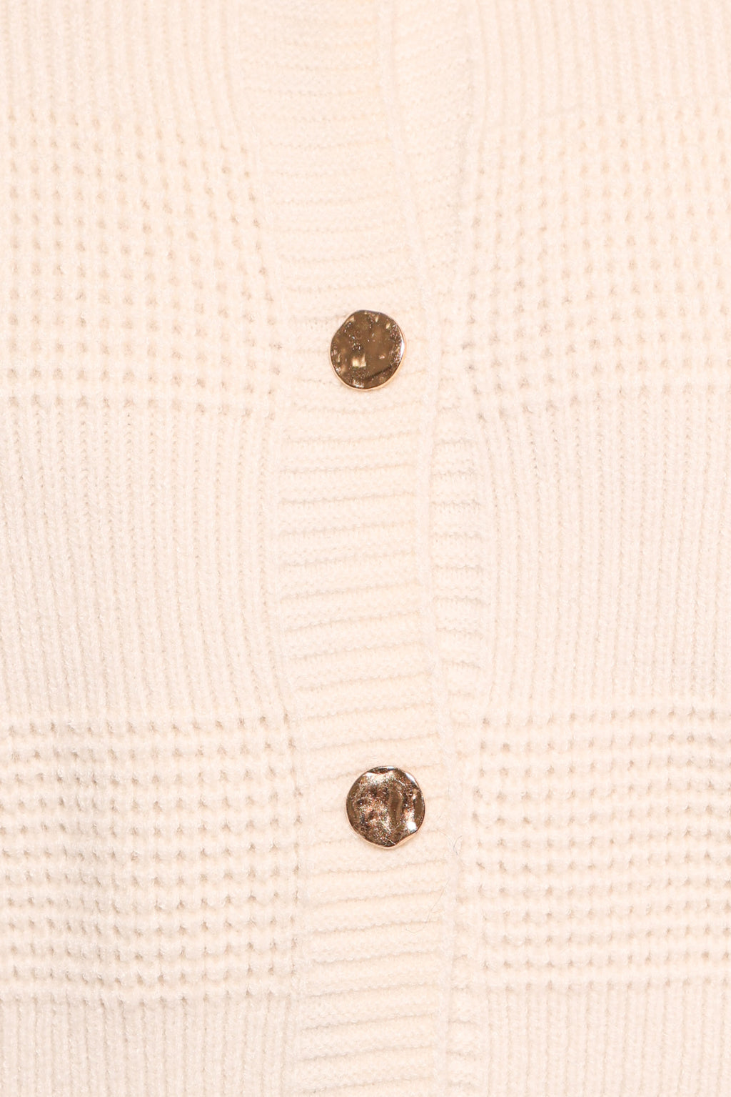 Verago Textured Stripe Cardigan - Cream