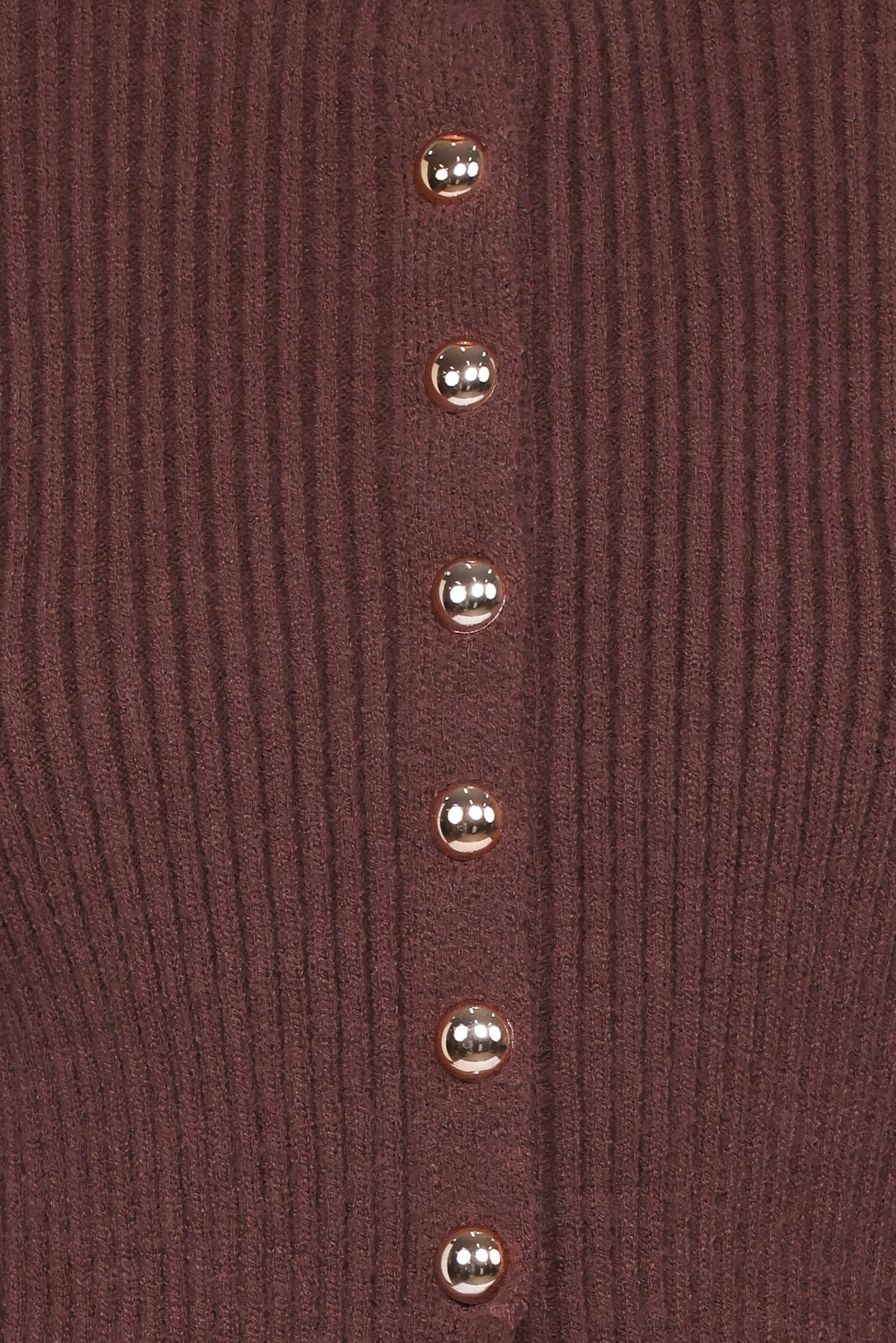 Circe Cardigan Top - Chocolate